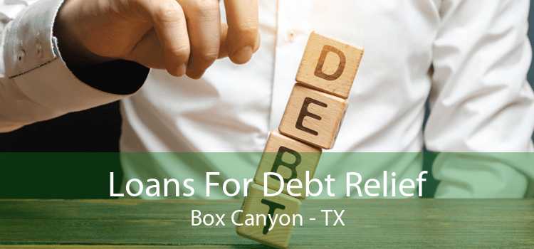 Loans For Debt Relief Box Canyon - TX